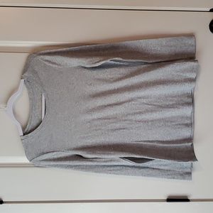 🟦 ⭐️ L Heather Gray Long sleeve T